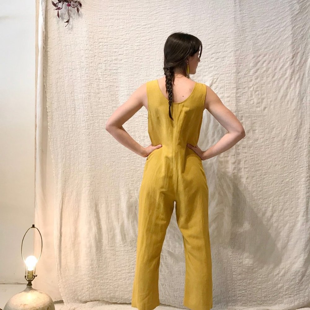 Eve Gravel Saint Germaine Jumpsuit- Tournesol- XS - Picture 3 of 5